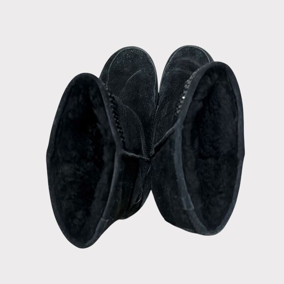 Vintage Arleen C Suede Rhinestone Boots UGG Style 7 Legally Blonde Era - Picture 4 of 5